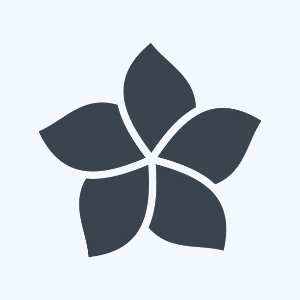 图标Plumeria。与泰国的象征有关。字形风格。简单的设计可编辑。简单的说明。简单的矢量图标。世界旅游旅行。泰国图片下载