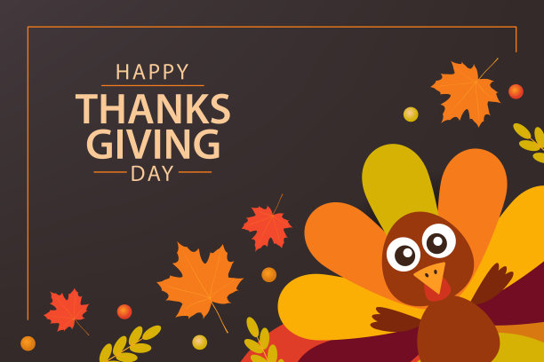 感恩节横幅设计。EPS10图片下载