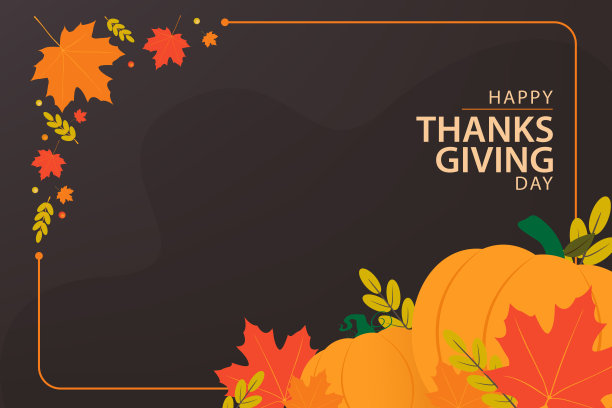 感恩节横幅设计。EPS10图片下载