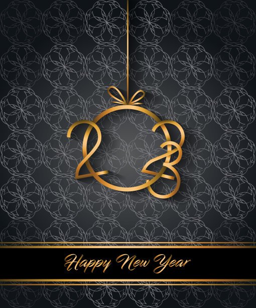 2023新年快乐背景为您的节日邀请、节日海报、贺卡。图片下载