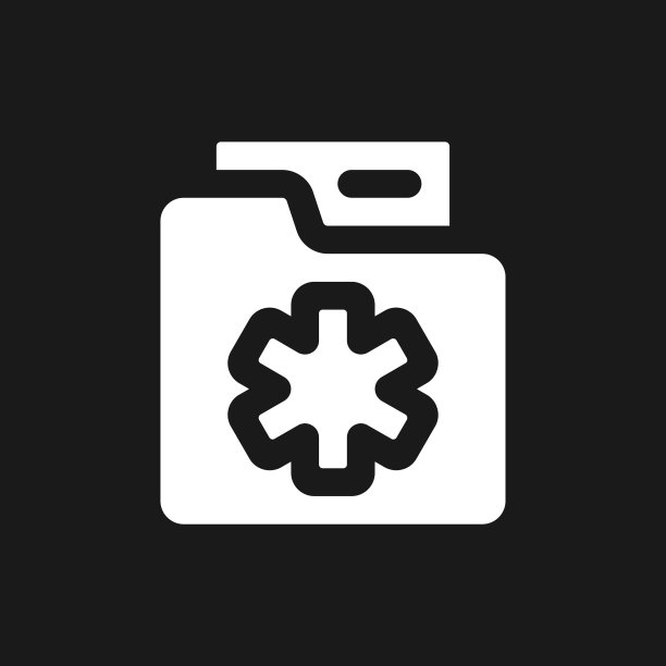 病史暗模式字形ui图标图片下载