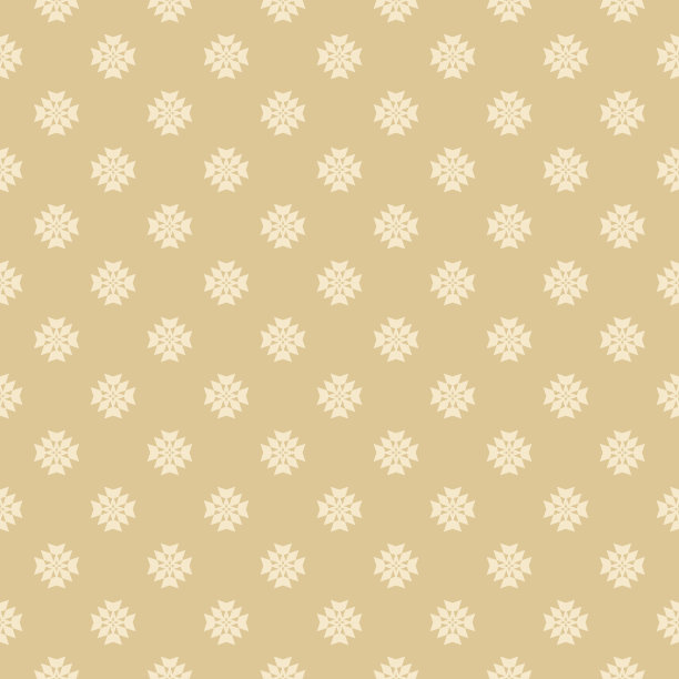 金色矢量最小几何花卉图案。简洁抽象的无缝质感图片下载