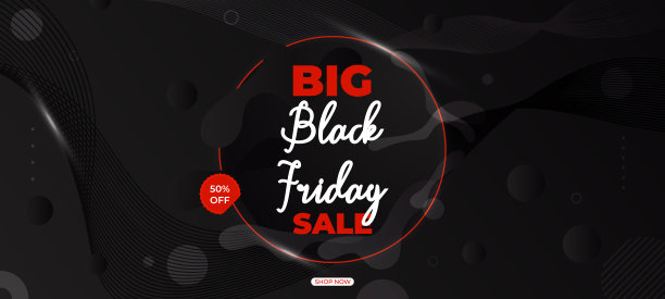 黑色星期五横幅设计推广模板图片下载