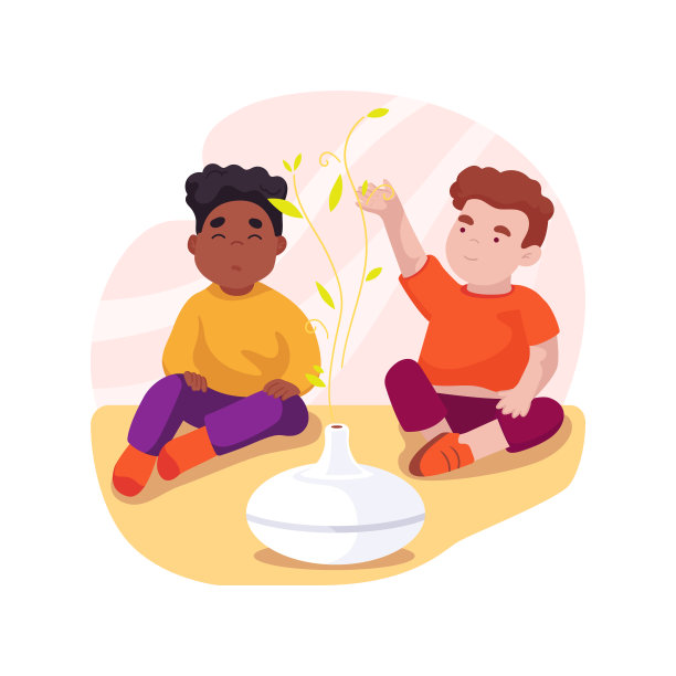 芳香疗法孤立卡通矢量插图。图片下载