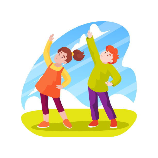 舞蹈孤立的卡通矢量插图。图片下载