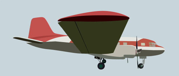 飞机，带鳍的老式飞机图片下载