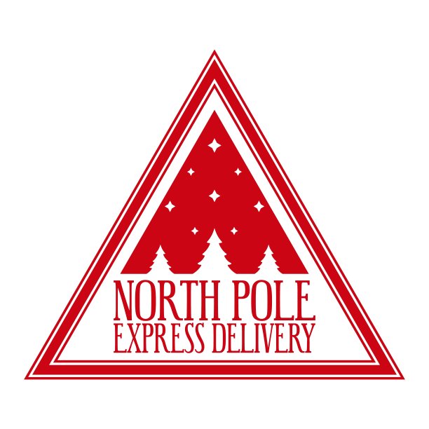 北极快递。矢量插图。图片下载