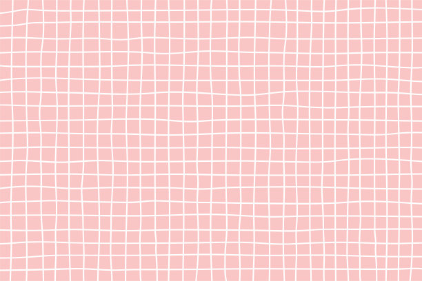 手绘网格图案背景上的粉红色背景与柔和的颜色。矢量图图片下载