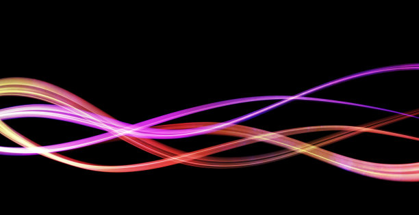 交织的霓虹粉色光线图片下载