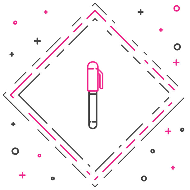 线笔图标隔离在白色背景上图片下载