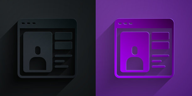 剪纸约会应用程序在线笔记本概念图标图片下载