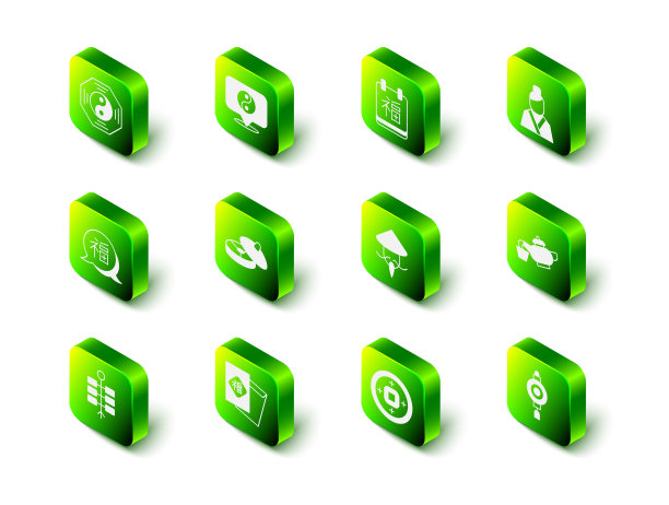 设阴阳象征中国新年亚洲女性图片下载