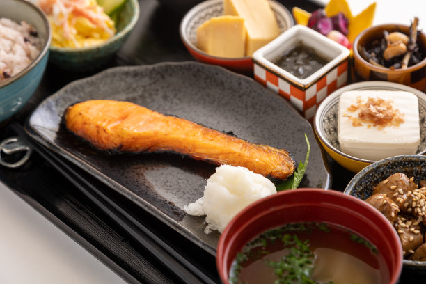 丰富多彩的日本料理，早餐，套餐图片下载