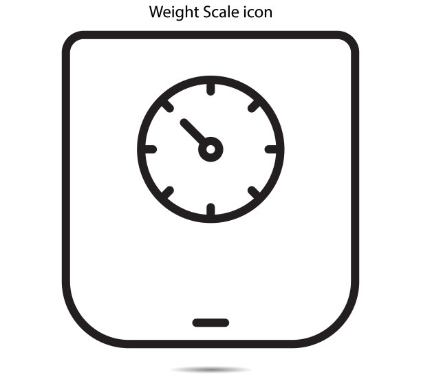 体重秤图标矢量插图图形的背景图片下载