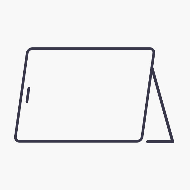 一体机平板设备与stand的概念图片下载