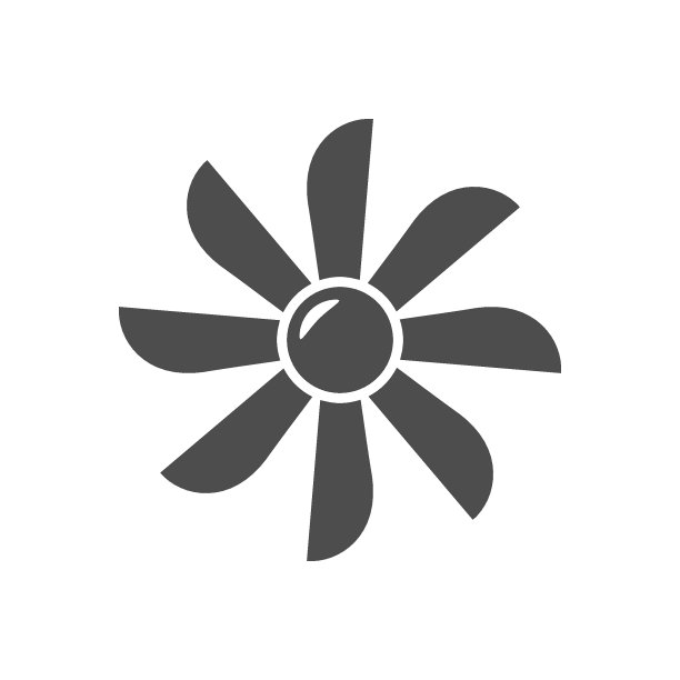 螺旋桨或风扇雕文图标图片下载