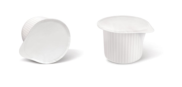 咖啡奶精，插图，孤立在白色背景，3d插图，3d渲染，现实主义，照片逼真图片下载