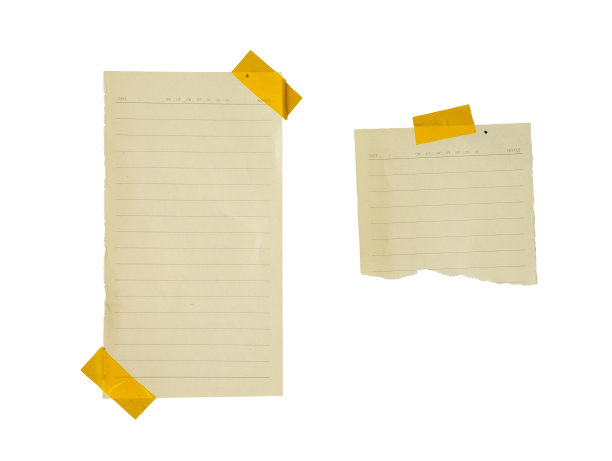 模型用的空白便利纸。用胶带粘在墙上的条纹纸图片下载