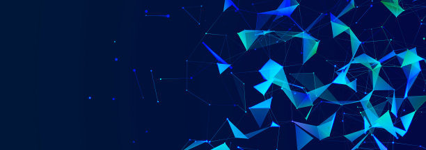 多边形背景与点和线。网络连接结构。科学和技术。3 d图片下载