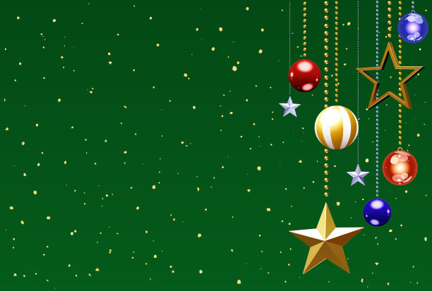 一个美丽的圣诞装饰品的插图图片下载