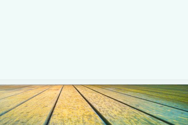 空房间的硬木地板和白墙。图片下载