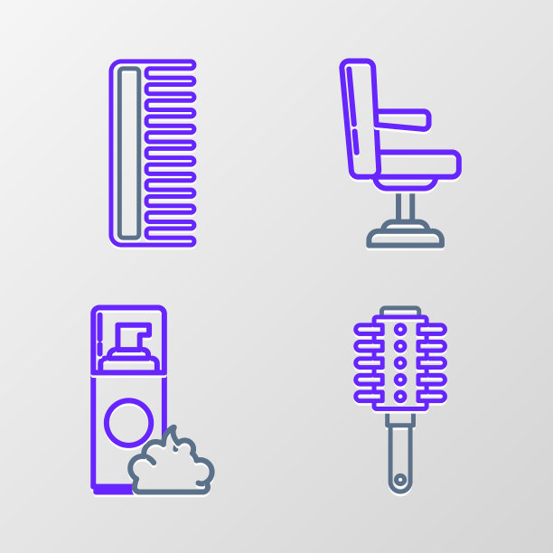 设线理发刷剃须凝胶泡沫理发店图片下载