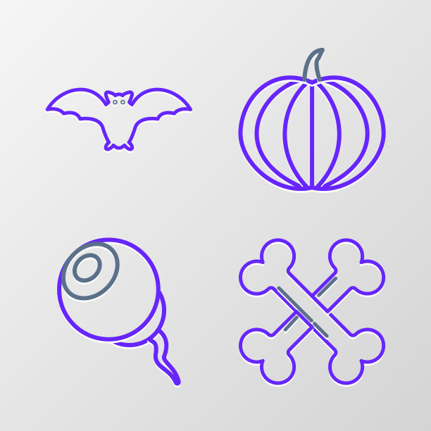 套线交叉骨眼南瓜和飞图片下载