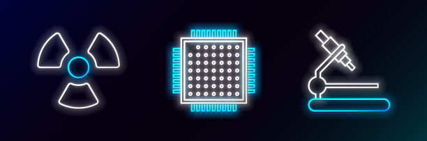 设置线显微镜，放射性和处理器图片下载