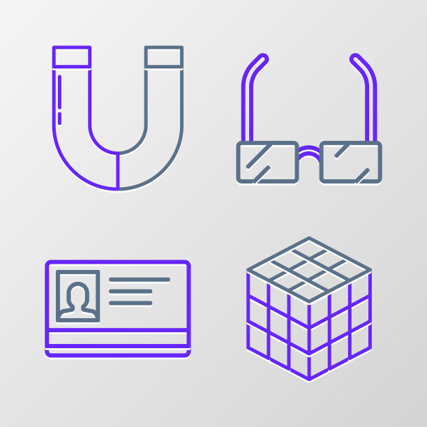 套线魔方识别徽章眼镜图片下载