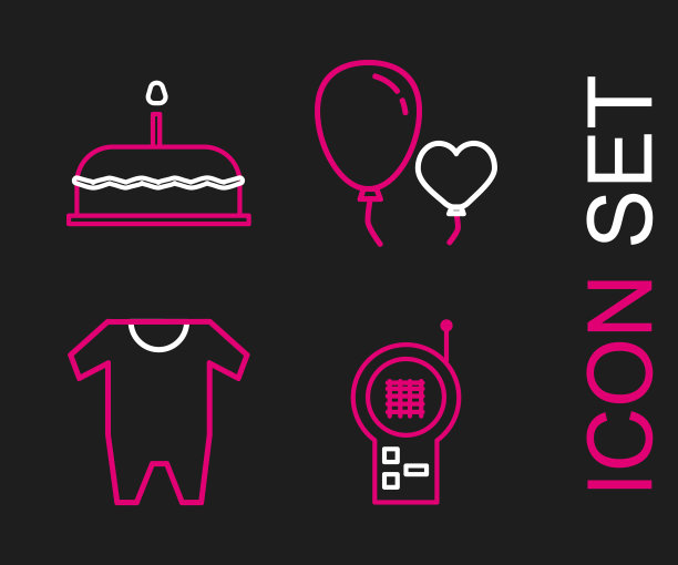 设置线婴儿监视器对讲机衣服图片下载