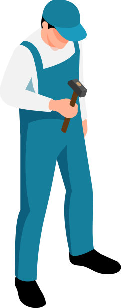 工人等距图片下载