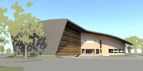 建筑工程三维插图图片下载