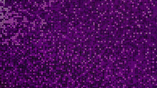 色彩鲜艳的紫色方形马赛克瓷砖纹理作为背景，奢华和富有的概念。设计方形墙抽象背景。多方格图案背景。图片下载