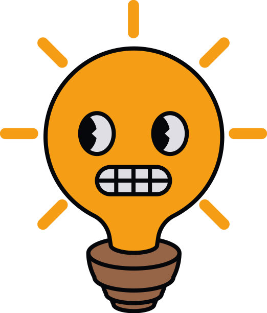 灯泡卡通复古人物图片下载