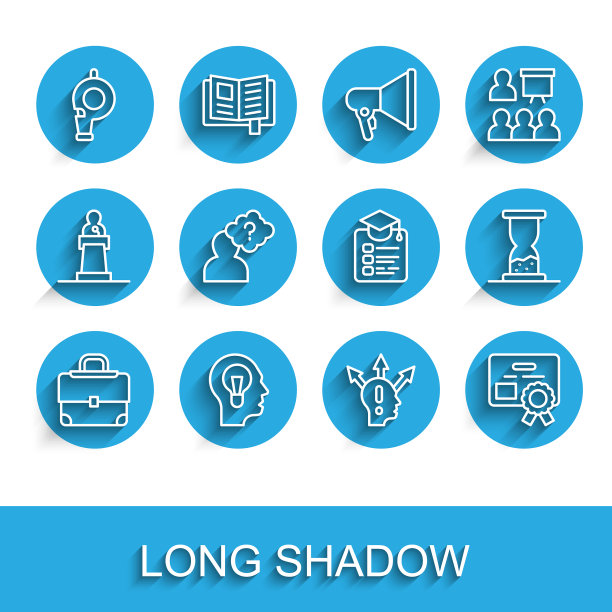 设置线公文包人与灯泡哨子图片下载