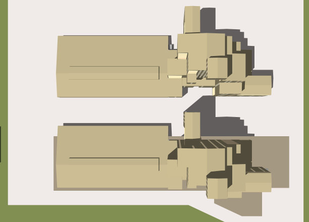 建筑工程三维插图图片下载