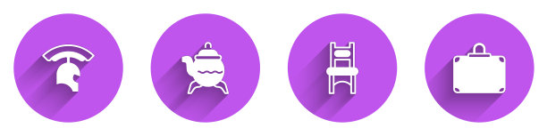 集罗马军队头盔和经典茶壶椅图片下载