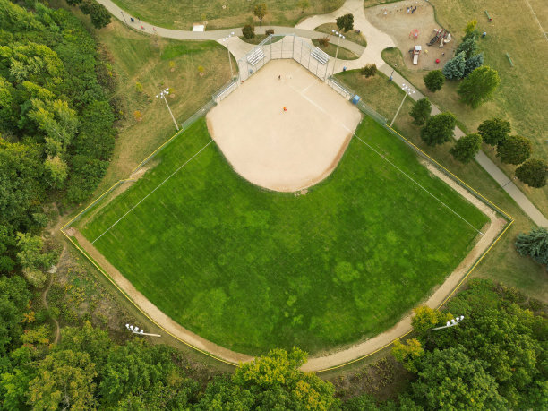 棒球场鸟瞰图图片下载