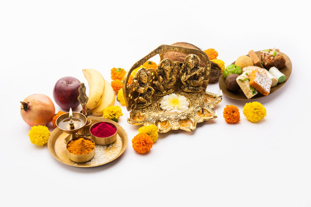 排灯节的Lakshmi Puja是印度人崇拜繁荣女神拉克西米的节日图片下载
