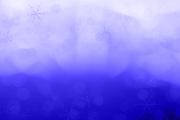 圣诞背景与雪花和雪在蓝色的背景图片下载