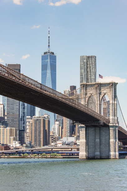 美国纽约市的天际线图片下载