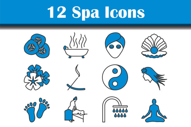 水疗中心图标设置图片下载