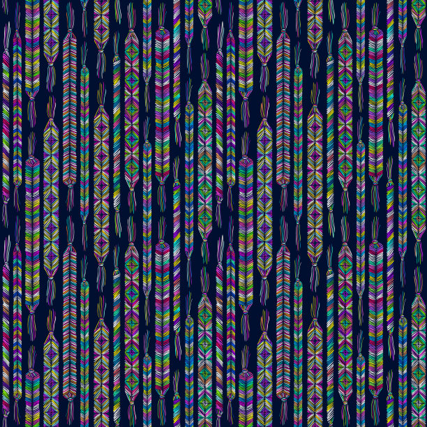 友谊手镯模式。涂鸦雪佛龙装饰品。朋友配件背景。时尚草图。那种波西米亚风格的珠宝。嬉皮风格。彩虹手做的各种手手镯。图片下载