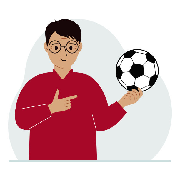 一个男人手里拿着一个足球。球员、球迷或教练的概念。图片下载