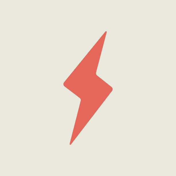 闪电矢量孤立平面图标。天气符号图片下载