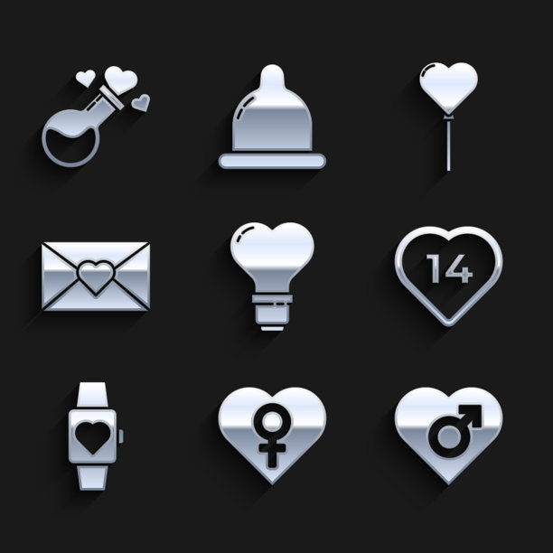 用女性在灯泡里设置心形图片下载