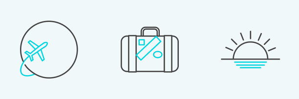 设置线日落地球仪与飞行的飞机和图片下载