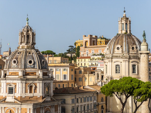 罗马屋顶视图图片下载