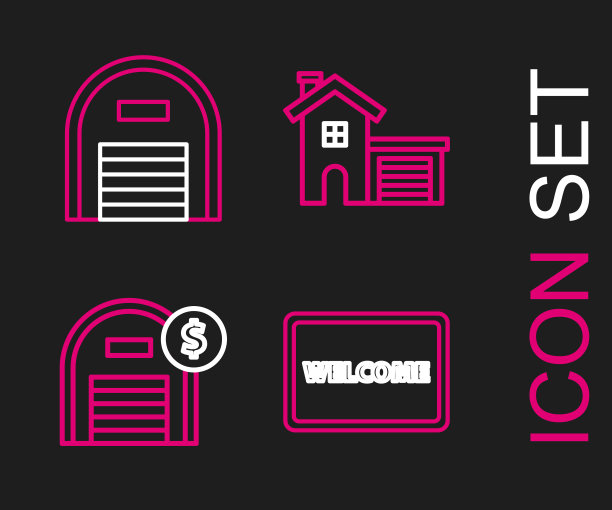 设置行门垫与文字欢迎仓库图片下载