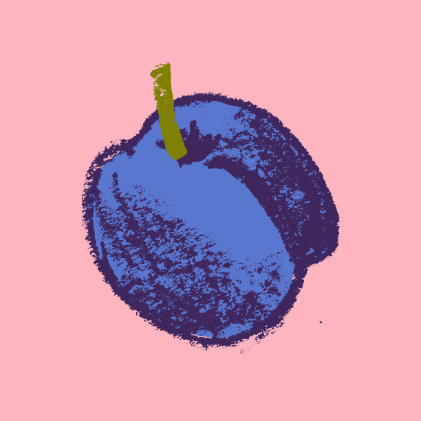 矢量修剪图标已隔离。手绘梅花速写。图片下载